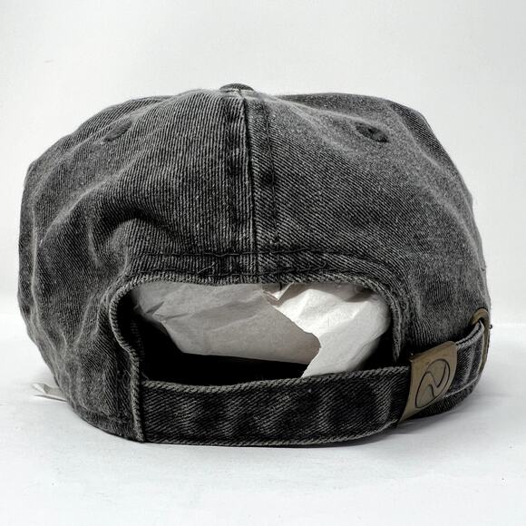 Newhattan Hat Men Gray 100% Cotton Dream by Any Means Strapback Baseball Cap - Picture 4 of 11